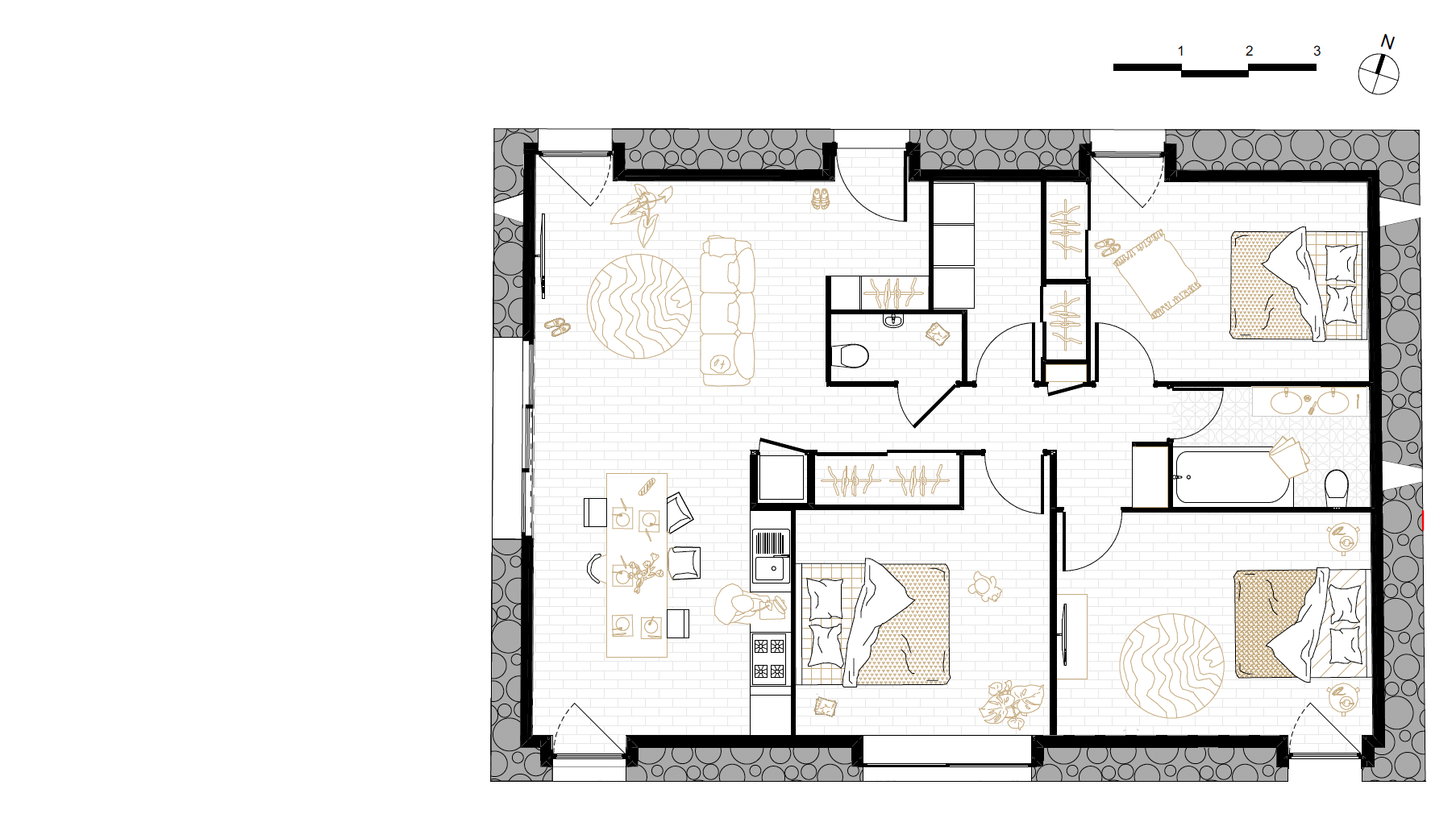 plan avant, grange maen, le patis, grange à rénover entièrement